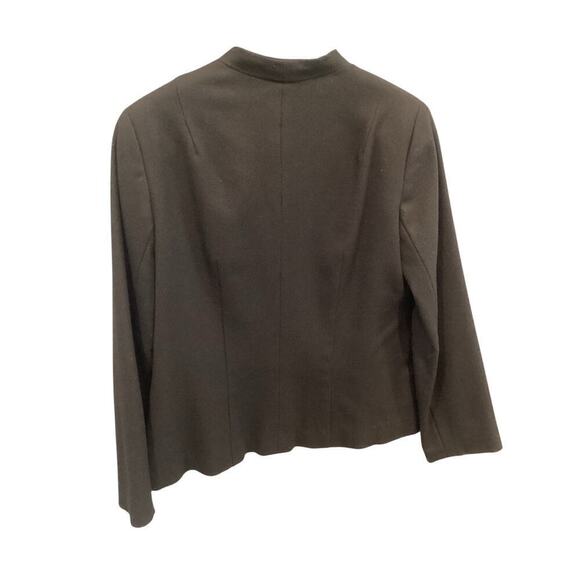 Vtg Pendleton Womens Wool Blazer Size Large Black Asian Classic Gothic Artsy - Picture 4 of 6